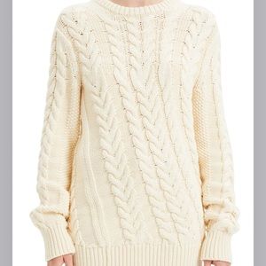 Theory Twisting Cable Crewneck Sweater | Nordstrom NEW